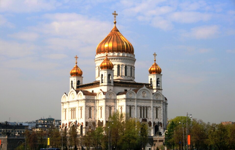 Russian orthodox architecture white