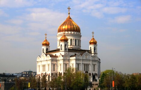 Russian orthodox architecture white photo
