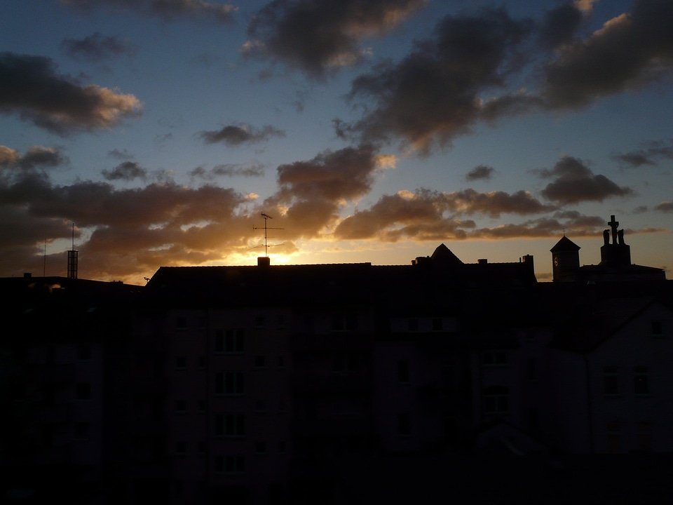 Silhouette clouds sky