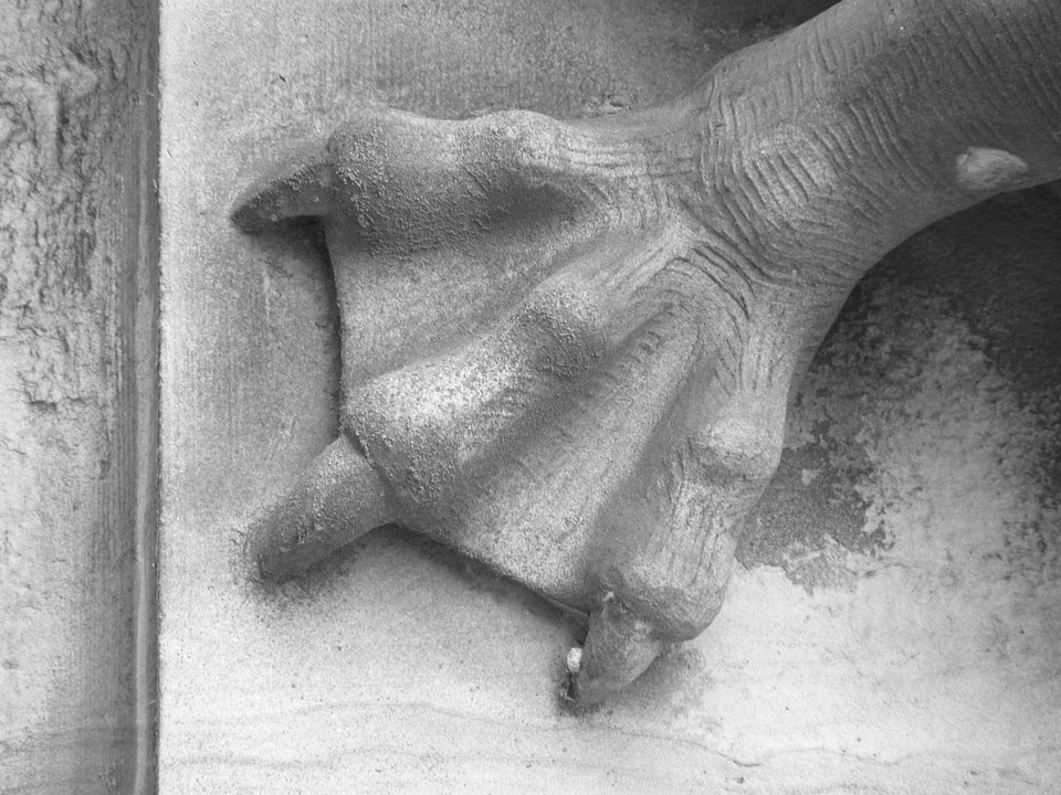 Sand stone black and white webbed film