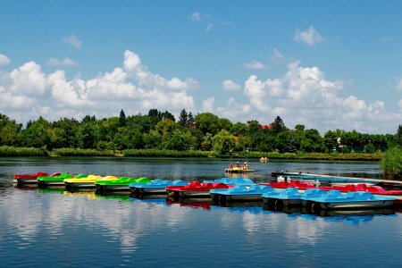 Paddle boats pedalo vacation