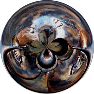 Modern art round art