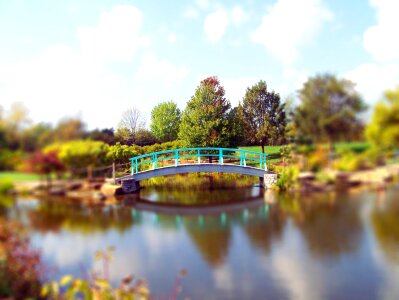 Pond bridge park
