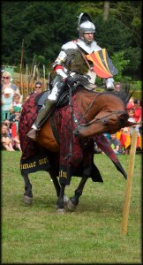 Lances jousting tournament medieval