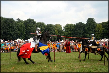 Lances jousting tournament medieval