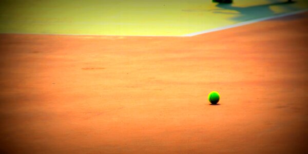 Tennis ball court match photo