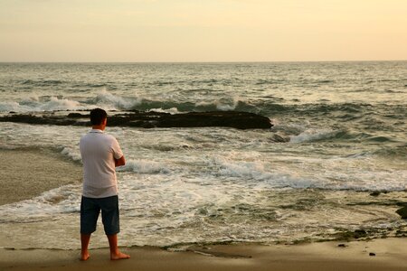 Man surf beach photo