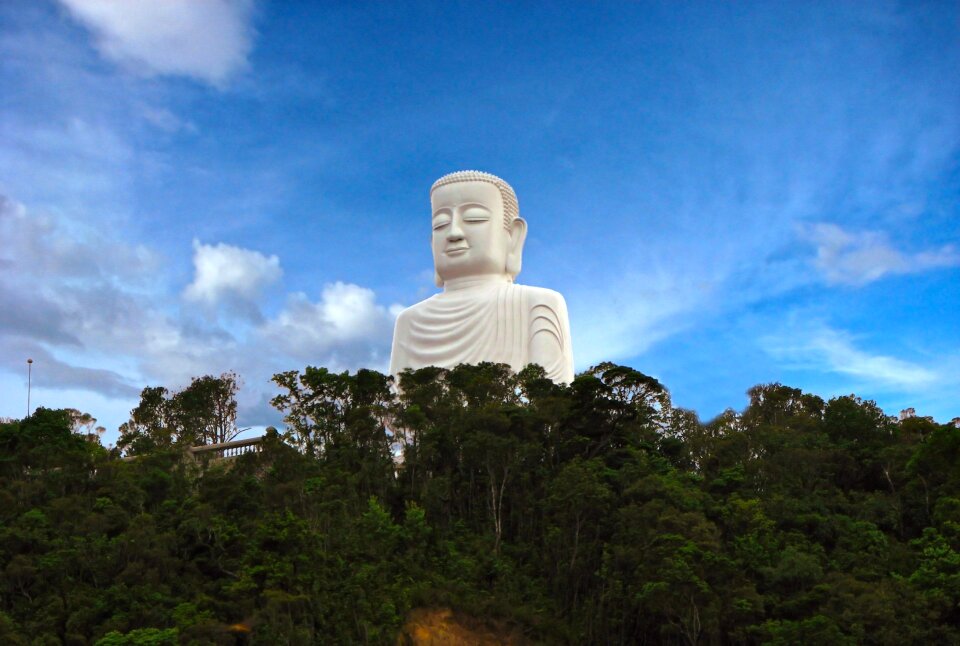 Statue peace meditation photo