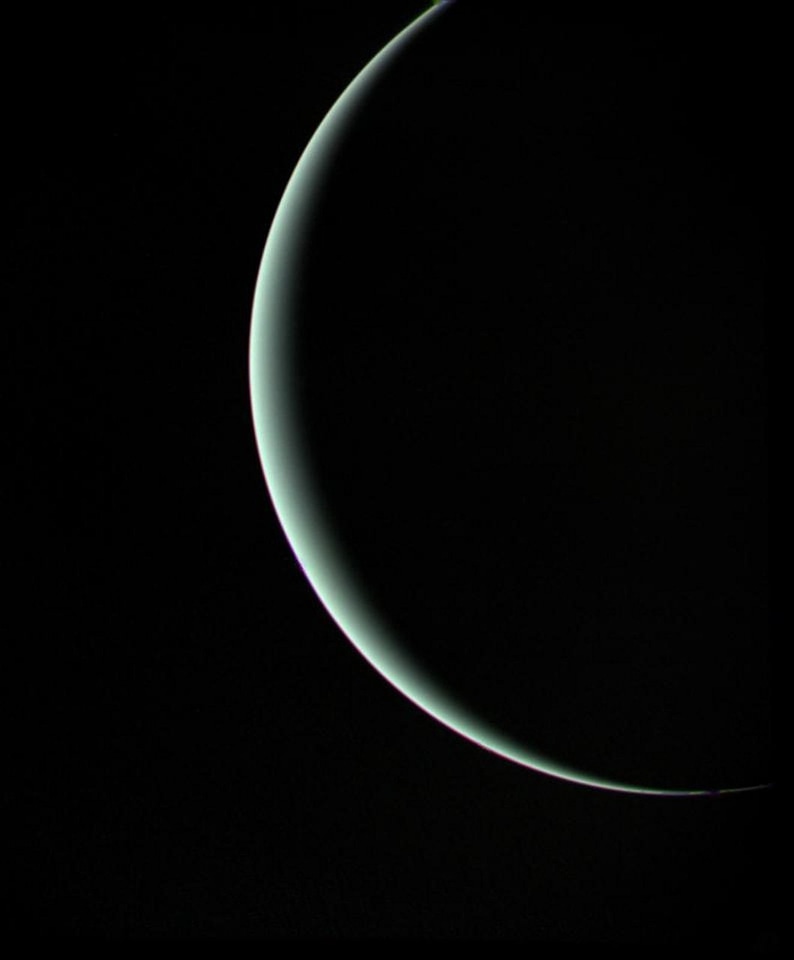 Uranus sickle gas giant space
