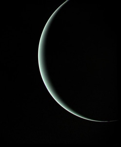 Uranus sickle gas giant space photo