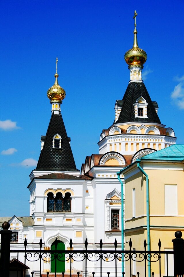 Historic golden domes towers photo