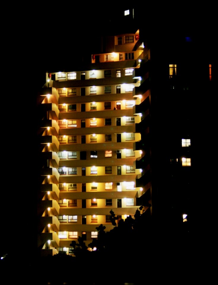 Windows lights on rows