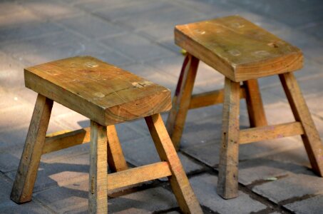 Wooden sit sitting photo