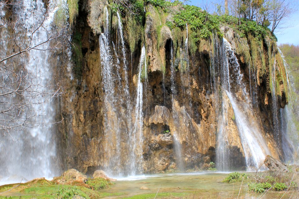 Water splash plitvice