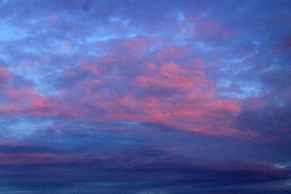 Thunderstorm at dusk clouds form