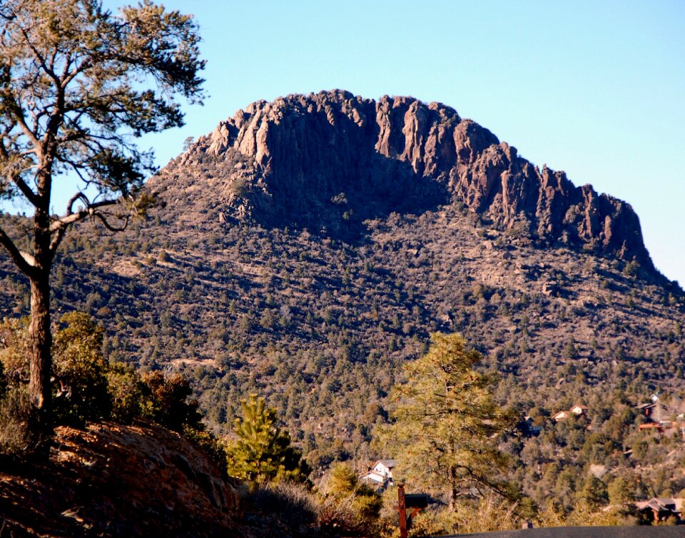 Mountain hiking rock