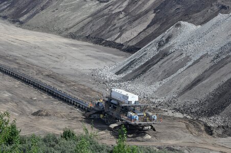 An open coal mine belchatow poland