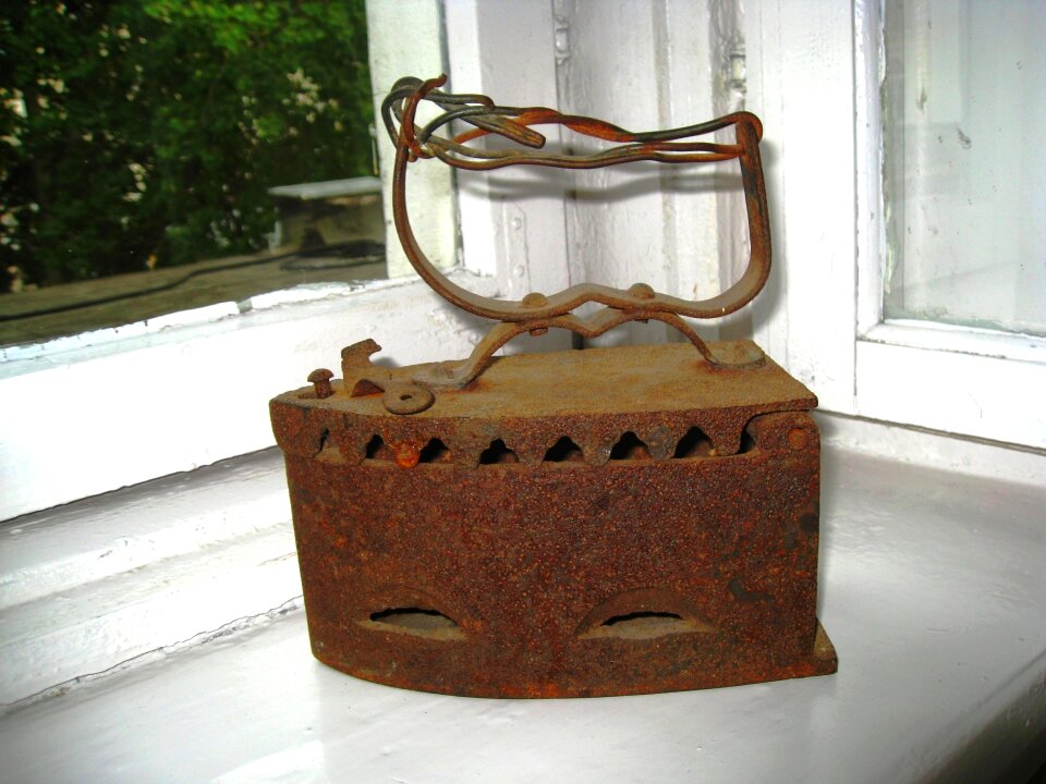 Photo iron linen rusty
