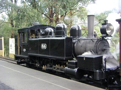 Steam locomotive rail photo