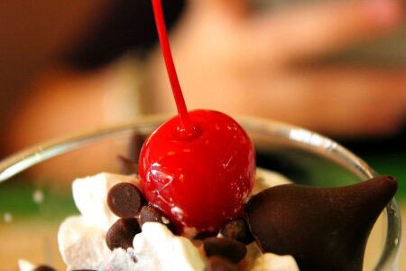 Dessert fruit red cherry
