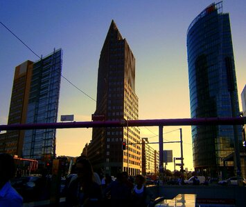 Silhouette building office