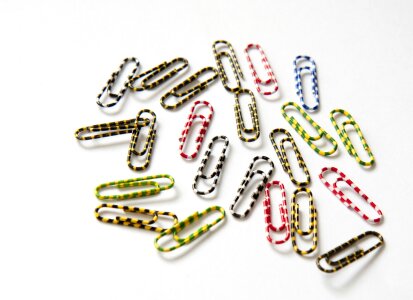 Paperclip paper-clip colorful photo