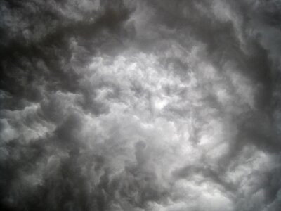 Dark ominous storm photo