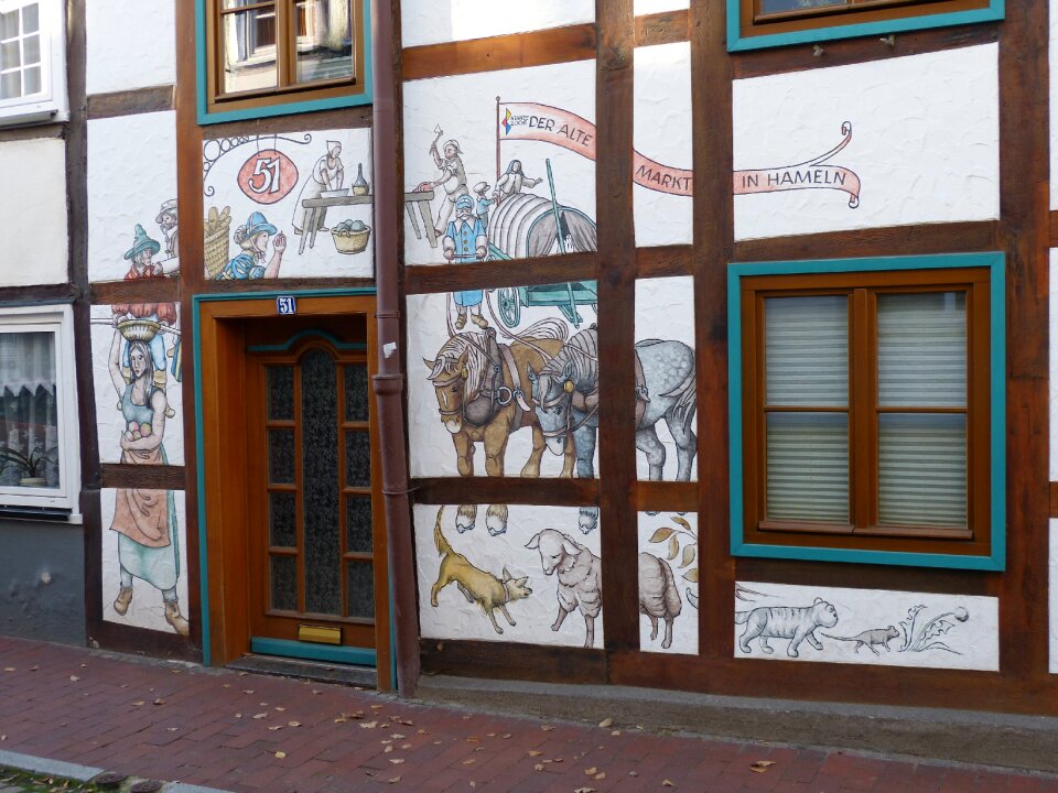 Mural historic center truss