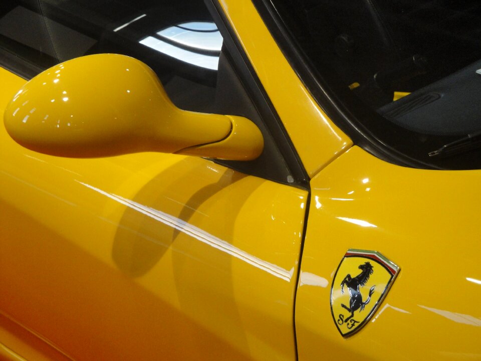 Automobile sports yellow