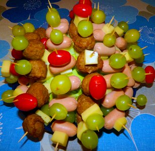 Meatballs wieners cheese