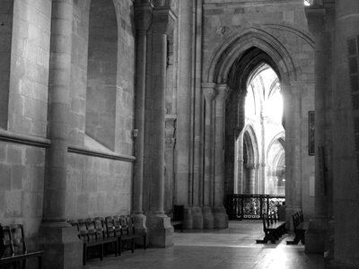 Arches cathedral hallway architecture photo