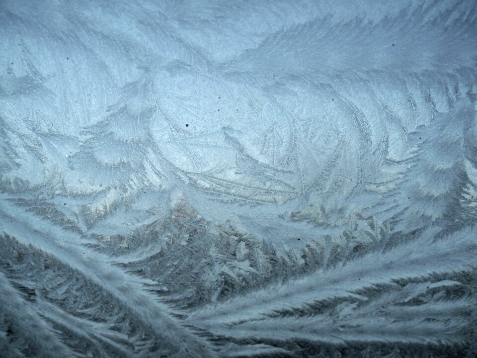 Winter ice window