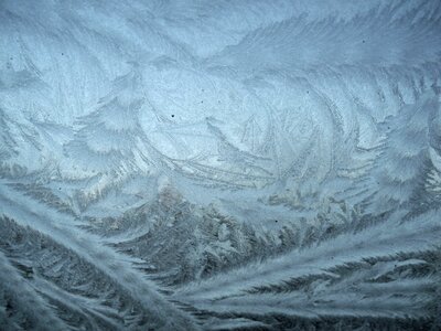 Winter ice window