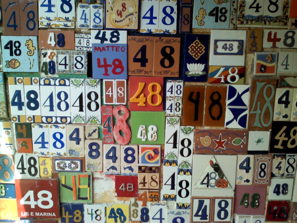 Numbers facade home