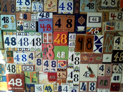 Numbers facade home