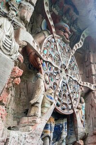 China cave temples to wheel of life photo
