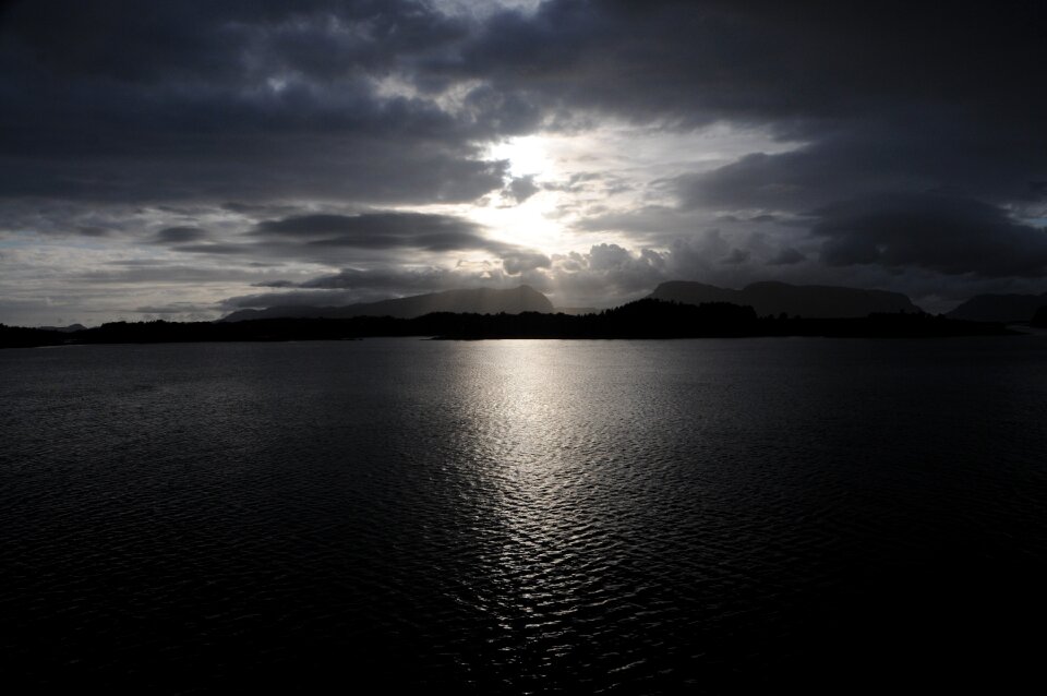 Norway fjord sunset