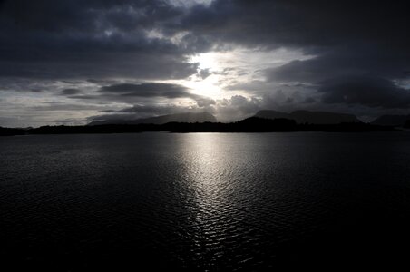 Norway fjord sunset