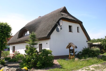 Thatched roof rügen baltic sea