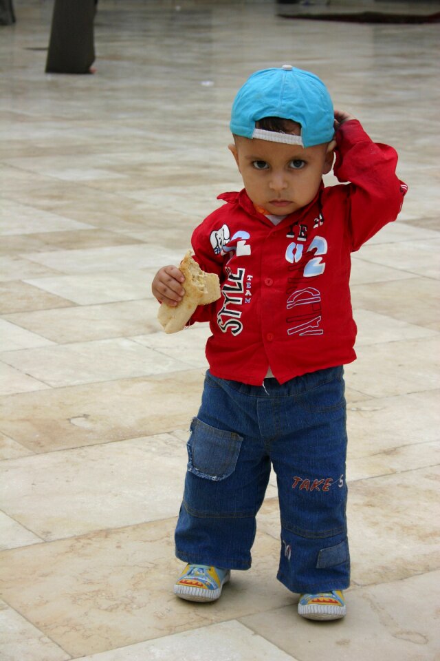 Little boy blue cap cute