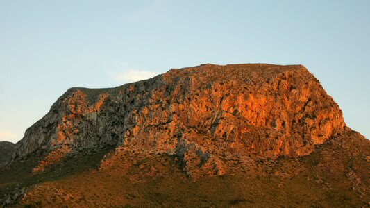 Evening light red mallorca