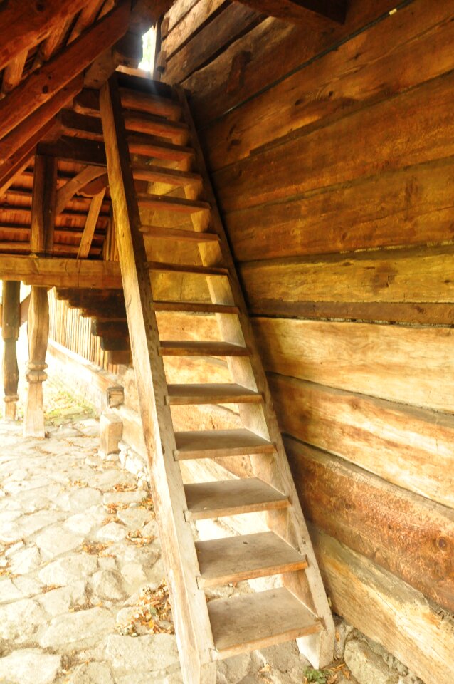 Stairs wood old orthodox church