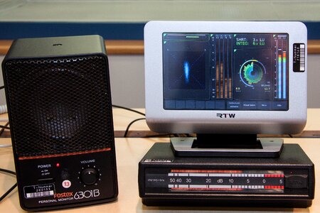Sound studio electromagnetic waves radio network