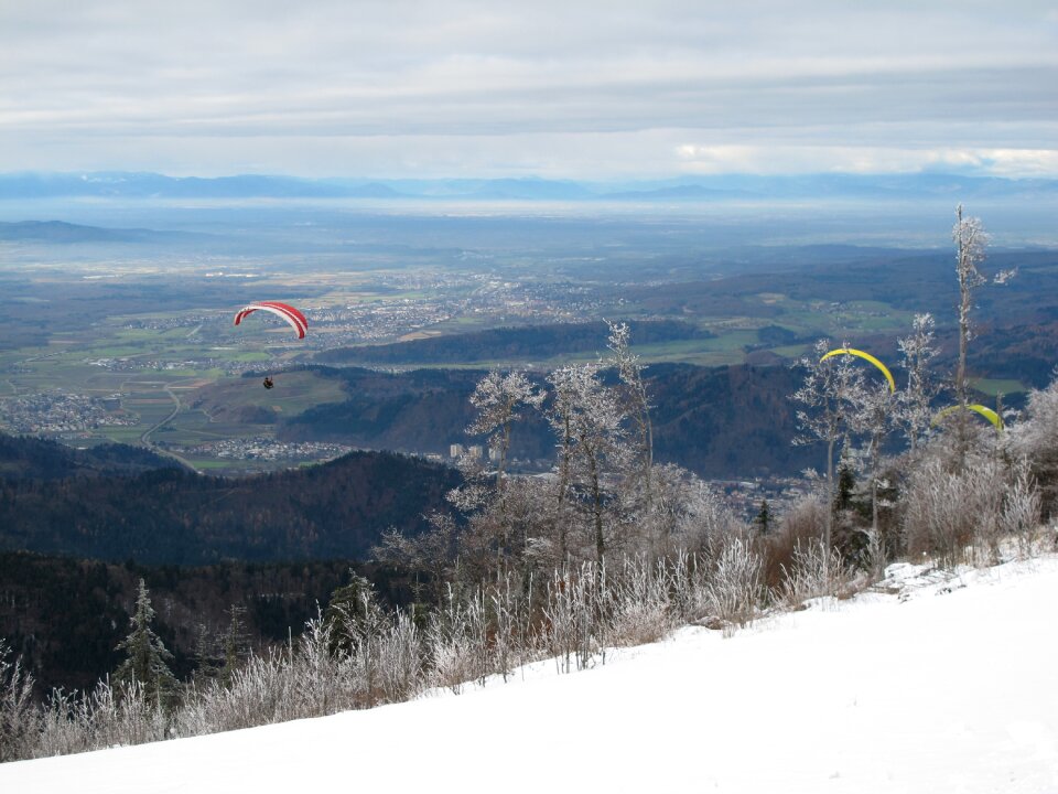 Flying sky mountain