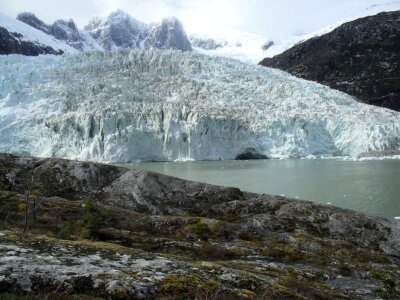 Ice glacial nature photo