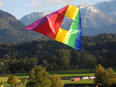 Mountains sky rainbow
