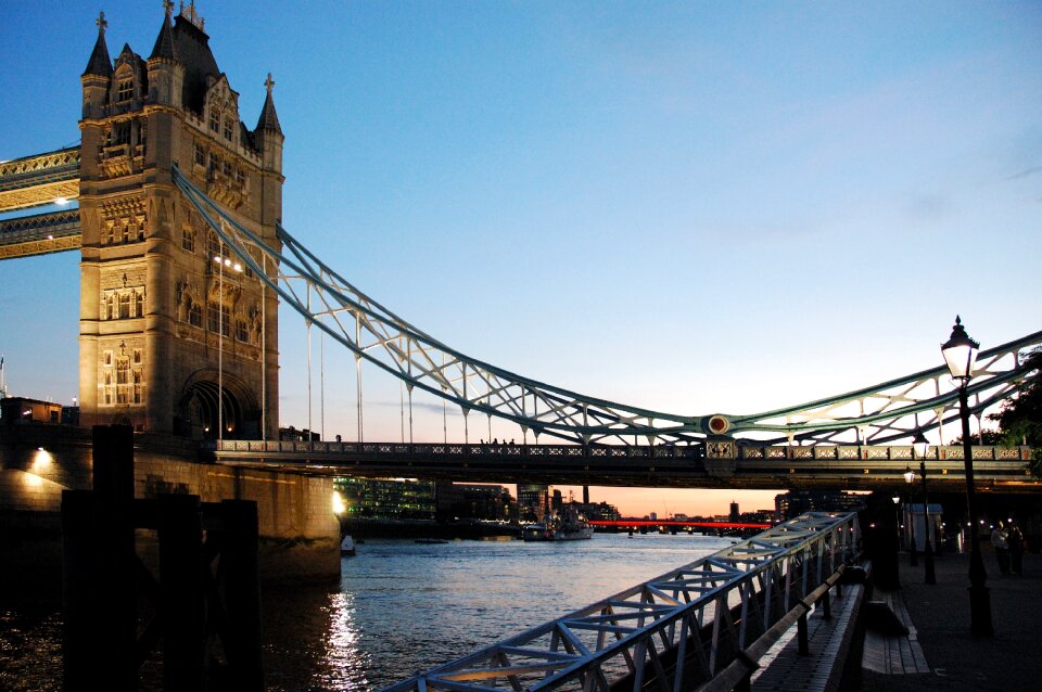 Tower bridge view evening