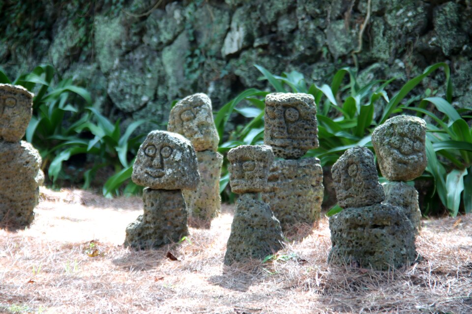 Statue volcanic rock jeju island
