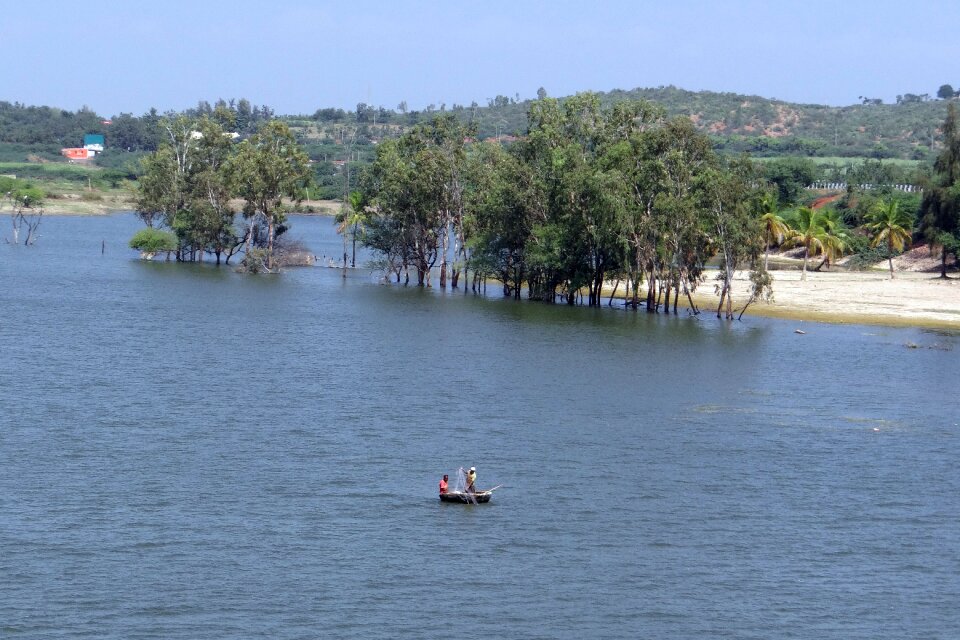 Krishna river backwaters karnataka