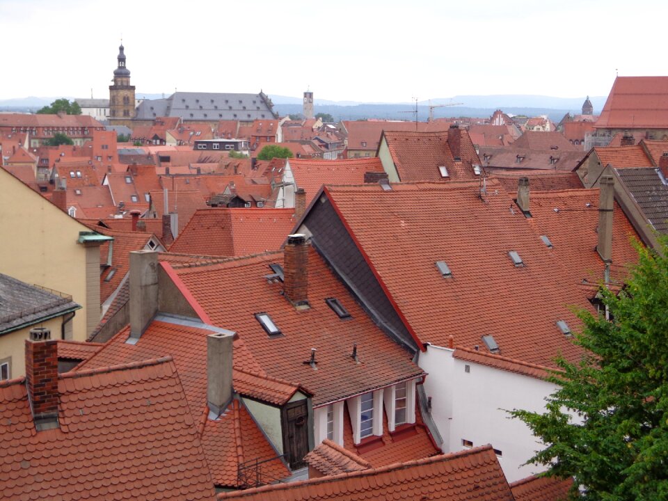 Bamberg historic center roofs